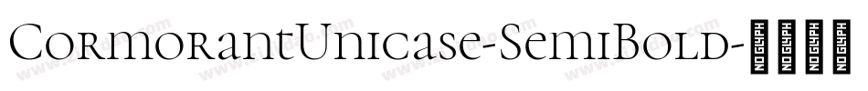 CormorantUnicase-SemiBold字体转换
