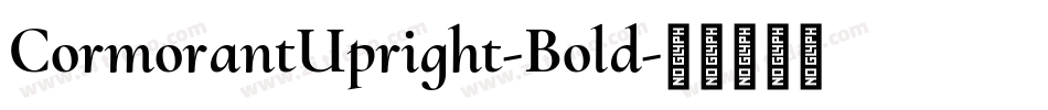 CormorantUpright-Bold字体转换