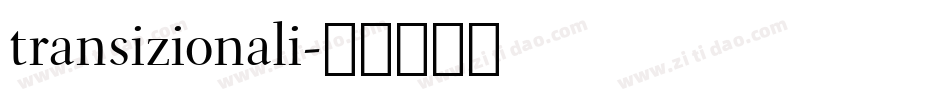 transizionali字体转换