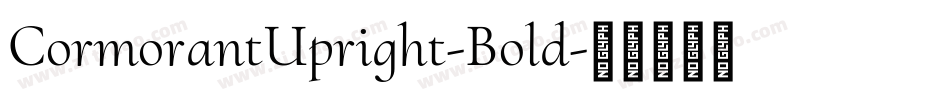 CormorantUpright-Bold字体转换