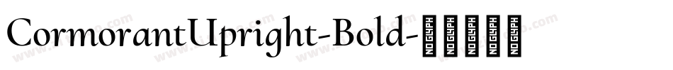 CormorantUpright-Bold字体转换