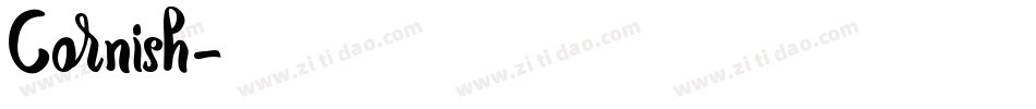 Cornish字体转换