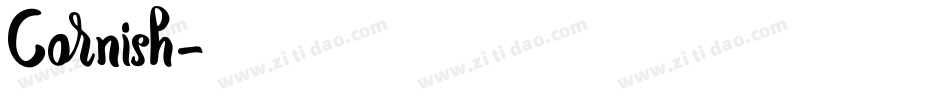 Cornish字体转换