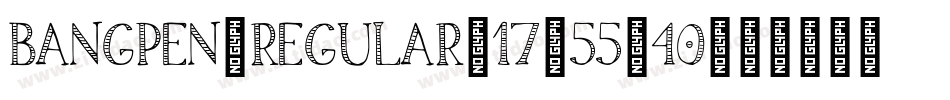 Bangpen-Regular_17-55-40字体转换