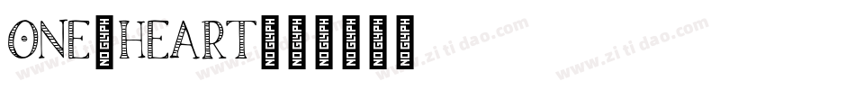 One_Heart字体转换
