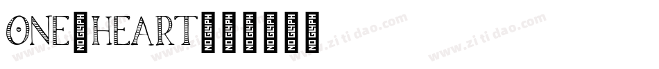 One_Heart字体转换