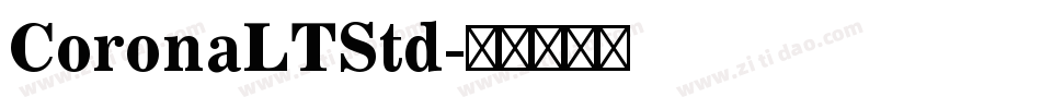 CoronaLTStd字体转换