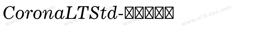 CoronaLTStd字体转换