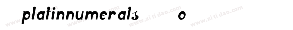 Bplatinnumerals-B0EB字体转换
