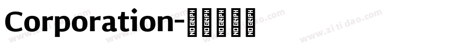 Corporation字体转换