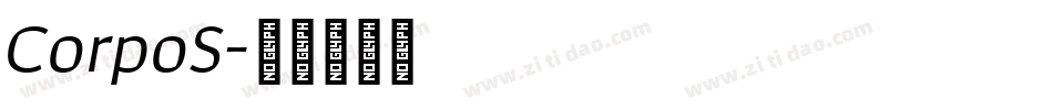 CorpoS字体转换