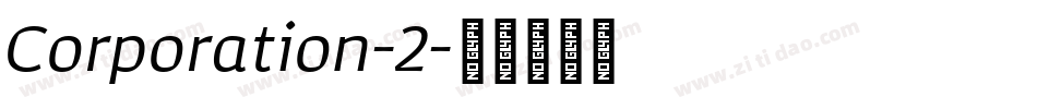 Corporation-2字体转换