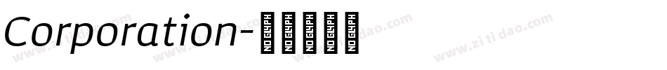 Corporation字体转换