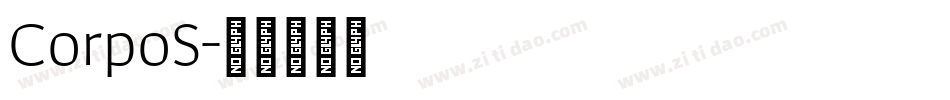 CorpoS字体转换