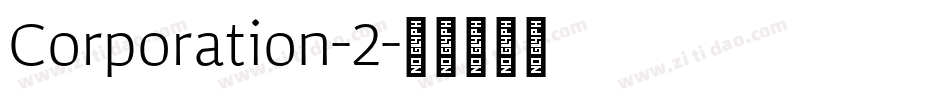 Corporation-2字体转换