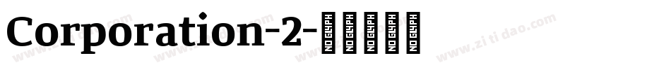 Corporation-2字体转换