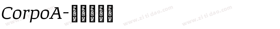 CorpoA字体转换