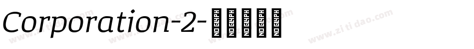 Corporation-2字体转换