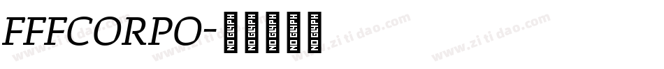 FFFCORPO字体转换