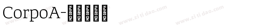 CorpoA字体转换