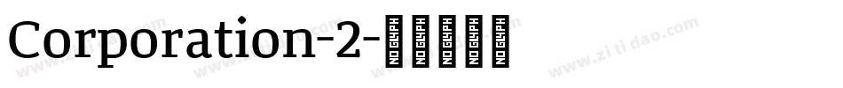 Corporation-2字体转换