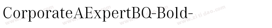 CorporateAExpertBQ-Bold字体转换