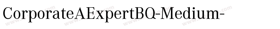 CorporateAExpertBQ-Medium字体转换