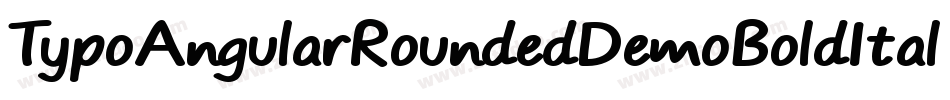 TypoAngularRoundedDemoBoldItalic-g476字体转换 TypoAngularRoundedDemoBoldItalic-g476字体转换