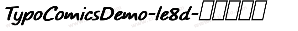 TypoComicsDemo-le8d字体转换