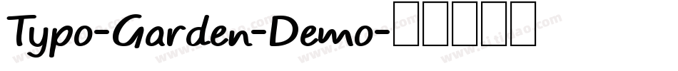 Typo-Garden-Demo字体转换