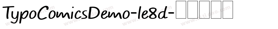TypoComicsDemo-le8d字体转换