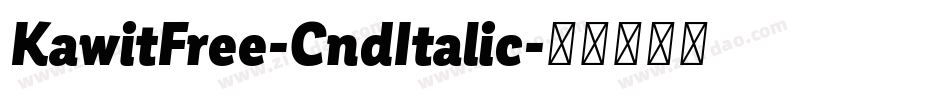 KawitFree-CndItalic字体转换