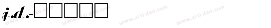 j.d.字体转换