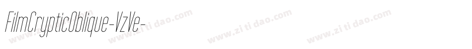 FilmCrypticOblique-VzVe字体转换