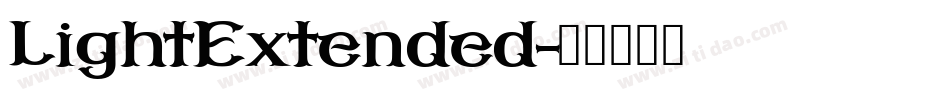 LightExtended字体转换