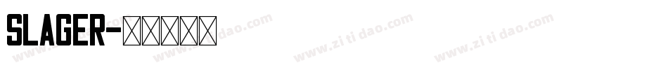 Slager字体转换