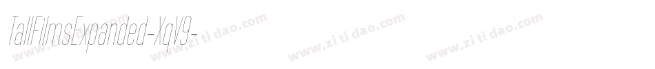 TallFilmsExpanded-XqV9字体转换