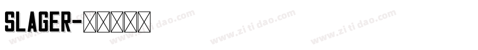 Slager字体转换