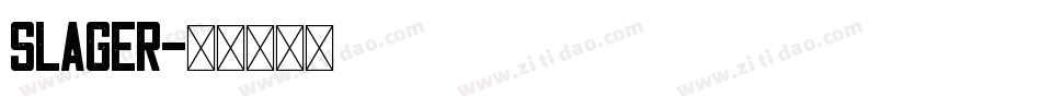 Slager字体转换
