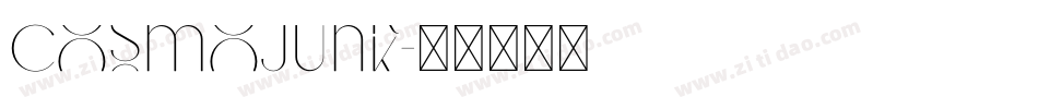 Cosmojunk字体转换