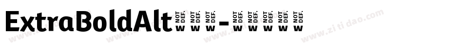 ExtraBoldAlt手机版字体转换