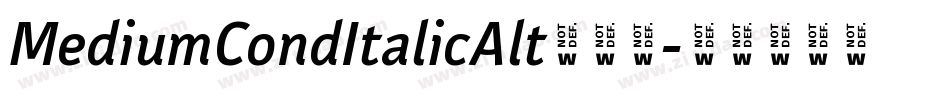 MediumCondItalicAlt手机版字体转换