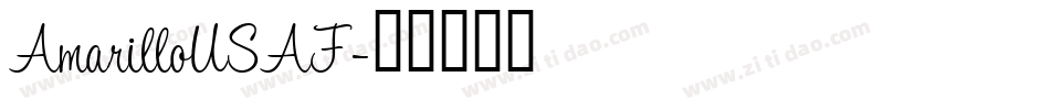 AmarilloUSAF字体转换
