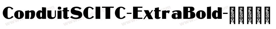 ConduitSCITC-ExtraBold字体转换