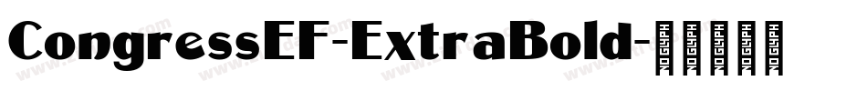 CongressEF-ExtraBold字体转换