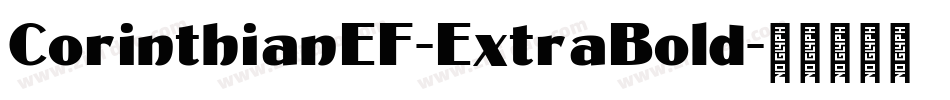 CorinthianEF-ExtraBold字体转换