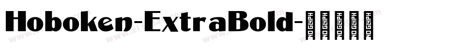Hoboken-ExtraBold字体转换