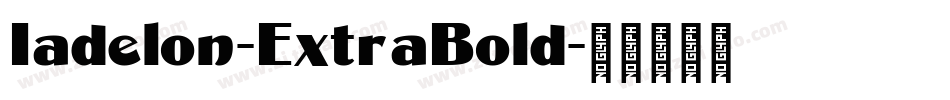 Iadelon-ExtraBold字体转换