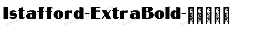 Istafford-ExtraBold字体转换