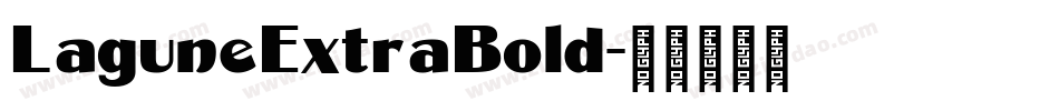 LaguneExtraBold字体转换
